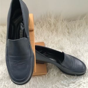 🆕 ROCKPORT Comfort DMX Navy Blue Leather Slip-On Loafer